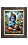 Baby Krishna Big Photo Frame - 10x14 Inches for Home ,Temple & Office Decoration Baby Krishna Big Photo Frame - 10x14 Inches for Home ,Temple & Office Decoration