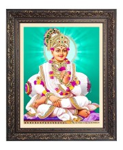 Shree Swaminarayan Big Photo Frame - 10x14 Inches for Home ,Temple &  Office Decoration