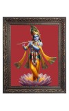 Sri Krishna Big Photo Frame - 10x14 Inches for Home ,Temple &  Office Decoration