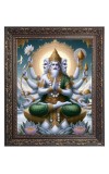Lord Brahma Big Photo Frame - 10x14 Inches for Home ,Temple & Office Decoration Lord Brahma Big Photo Frame - 10x14 Inches for Home ,Temple & Office Decoration