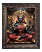 Maha Lakshmi (Laxmi) Big Photo Frame - 10x14 Inches for Home ,Temple &  Office Decoration