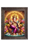 Lord Ganesh Big Photo Frame - 10x14 Inches for Home ,Temple &  Office Decoration