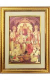 Sri Ram Darbar Golden Photo 11.5x15.5 Inches Perfect for Home, Office & Temple Decoration Sri Ram Darbar Golden Photo 11.5x15.5 Inches Perfect for Home, Office & Temple Decoration