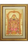 God Tirupati Golden Photo 11.5x15.5 Inches Perfect for Home, Office & Temple Decoration
