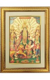 Maa Durga Golden Photo 11.5x15.5 Inches Perfect for Home, Office & Temple Decoration Maa Durga Golden Photo 11.5x15.5 Inches Perfect for Home, Office & Temple Decoration