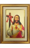 Jesus Christ Golden Photo 11.5x15.5 Inches Perfect for Home, Office & Temple Decoration Jesus Christ Golden Photo 11.5x15.5 Inches Perfect for Home, Office & Temple Decoration