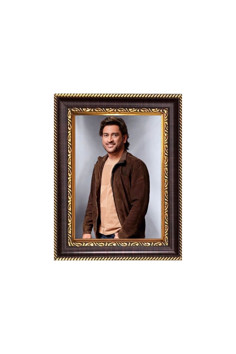 Sri Mahendra Singh Dhoni Digital Print Photo 6.7x8.7 inches  (I24) - Vibrant Religious Wall Art for Home or Office Decor.