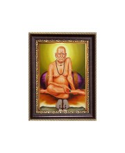 Shri Swami Samarth Digital Print Photo 6.7x8.7 inches  (I24) - Vibrant Religious Wall Art for Home or Office Decor.