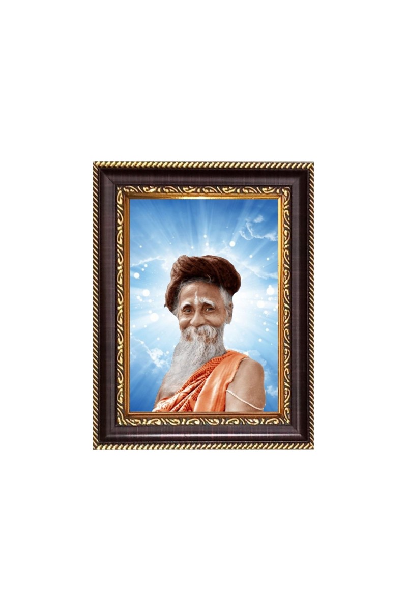 Sri Sri SitaRamdas OmkarNath Digital Print Photo 6.7x8.7 inches  (I24) - Vibrant Religious Wall Art for Home or Office Decor.