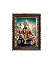 Sri Haniman Digital Print Photo 6.7x8.7 inches  (I24) - Vibrant Religious Wall Art for Home or Office Decor.