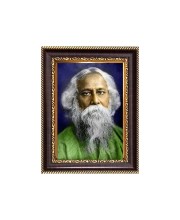 Sri Rabindra Nath Tagore Digital Print Photo 6.7x8.7 inches  (I24) - Vibrant Religious Wall Art for Home or Office Decor.