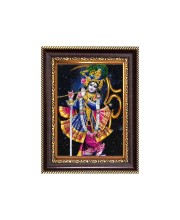 Sri Krishna Digital Print Photo 6.7x8.7 inches  (I24) - Vibrant Religious Wall Art for Home or Office Decor.