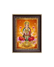 Maa Lakshmi Digital Print Photo 6.7x8.7 inches  (I24) - Vibrant Religious Wall Art for Home or Office Decor.