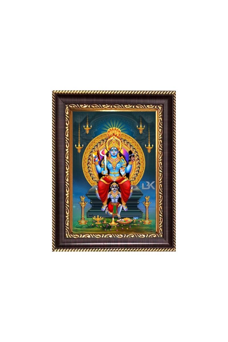 Maa Bhadrakaali Digital Print Photo 6.7x8.7 inches  (I24) - Vibrant Religious Wall Art for Home or Office Decor.
