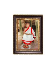 Maa Sarada Digital Print Photo 6.7x8.7 inches  (I24) - Vibrant Religious Wall Art for Home or Office Decor.