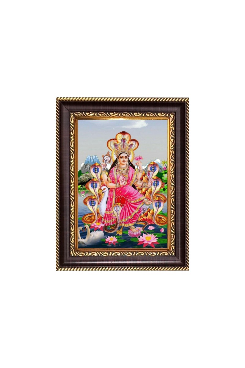 maa Manasha Digital Print Photo 6.7x8.7 inches  (I24) - Vibrant Religious Wall Art for Home or Office Decor.