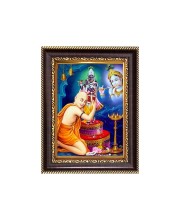 Gouranga and Sri Krishna Digital Print Photo 6.7x8.7 inches  (I24) - Vibrant Religious Wall Art for Home or Office Decor.