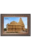 Somnath Temple Photo  Photo - Brown Color Frame, 10x14 Inch | Premium Quality Print |  Perfect for Home and Office Wall Decoration