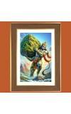 Lord Hanuman Photo Frame 10x14 Inches-Brown Wooden Frame for Home , Office & Temple Decoration and Gifting Lord Hanuman Photo Frame 10x14 Inches-Brown Wooden Frame for Home , Office & Temple Decoration and Gifting