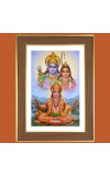 Shree Ram Sita With Hanuman ji Photo Frame  10x14 Inches-Brown Wooden Frame for Home , Office & Temple Decoration and Gifting