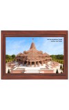 Shri Ram Janmabhoomi Temple Photo - Brown Color Frame, 10x14 Inch | Premium Quality Print | Perfect for Home and Office Wall Decoration Shri Ram Janmabhoomi Temple Photo - Brown Color Frame, 10x14 Inch | Premium Quality Print | Perfect for Home and Office Wall Decoration