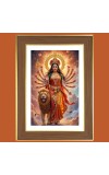 Durga Maa Photo Frame 10x14 Inches-Brown Wooden Frame for Home , Office & Temple Decoration and Gifting Durga Maa Photo Frame 10x14 Inches-Brown Wooden Frame for Home , Office & Temple Decoration and Gifting