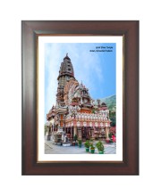 Jatoli Shiva Temple Photo Photo - Brown Color Frame, 10x14 Inch | Premium Quality Print |  Perfect for Home and Office Wall Decoration