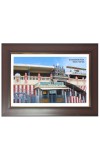 Sri Dakshinamurthy Temple Photo - Brown Color Frame, 10x14 Inch | Premium Quality Print |  Perfect for Home and Office Wall Decoration
