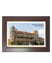 Indian Institute of Advanced Study Photo - Brown Color Frame, 10x14 Inch | Premium Quality Print |  Perfect for Home and Office Wall Decoration