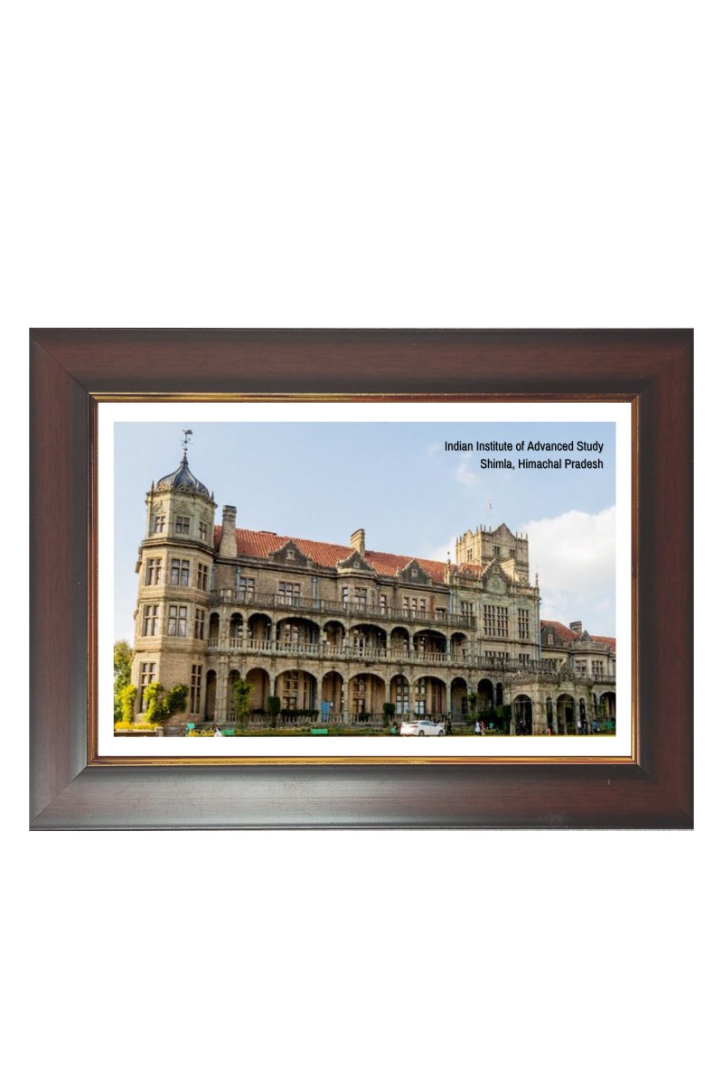 Indian Institute of Advanced Study Photo - Brown Color Frame, 10x14 Inch | Premium Quality Print |  Perfect for Home and Office Wall Decoration