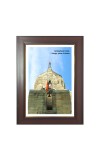 Sankaracharya Temple Photo - Brown Color Frame, 10x14 Inch | Premium Quality Print | Perfect for Home and Office Wall Decoration Sankaracharya Temple Photo - Brown Color Frame, 10x14 Inch | Premium Quality Print | Perfect for Home and Office Wall Decoration
