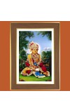 Swaminarayan Photo Frame 10x14 Inches-Brown Wooden Frame for Home , Office & Temple Decoration and Gifting Swaminarayan Photo Frame 10x14 Inches-Brown Wooden Frame for Home , Office & Temple Decoration and Gifting