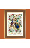 Sri krishna and Radha Photo Frame 10x14 Inches-Brown Wooden Frame for Home , Office & Temple Decoration and Gifting Sri krishna and Radha Photo Frame 10x14 Inches-Brown Wooden Frame for Home , Office & Temple Decoration and Gifting