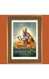 Radha krishna with flute Photo Frame 10x14 Inches-Brown Wooden Frame for Home , Office & Temple Decoration and Gifting Radha krishna with flute Photo Frame 10x14 Inches-Brown Wooden Frame for Home , Office & Temple Decoration and Gifting