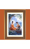 Buddha Teachings Photo Frame 10x14 Inches-Brown Wooden Frame for Home , Office & Temple Decoration and Gifting Buddha Teachings Photo Frame 10x14 Inches-Brown Wooden Frame for Home , Office & Temple Decoration and Gifting