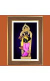 Jay Swaminarayan Photo Frame  10x14 Inches-Brown Wooden Frame for Home , Office & Temple Decoration and Gifting