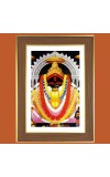 Kalighat Maa Kali Photo Frame 10x14 Inches-Brown Wooden Frame for Home , Office & Temple Decoration and Gifting Kalighat Maa Kali Photo Frame 10x14 Inches-Brown Wooden Frame for Home , Office & Temple Decoration and Gifting
