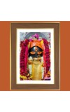 Kalighat Kali Maa Photo Frame 10x14 Inches-Brown Wooden Frame for Home , Office & Temple Decoration and Gifting Kalighat Kali Maa Photo Frame 10x14 Inches-Brown Wooden Frame for Home , Office & Temple Decoration and Gifting