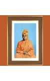 Swami Vivekananda Photo Frame 10x14 Inches-Brown Wooden Frame for Home , Office & Temple Decoration and Gifting Swami Vivekananda Photo Frame 10x14 Inches-Brown Wooden Frame for Home , Office & Temple Decoration and Gifting