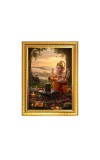 Lord Ganesh Photo Frame - 10x14 Inches, Brown Wooden Frame for Home , Office & Temple Decoration Lord Ganesh Photo Frame - 10x14 Inches, Brown Wooden Frame for Home , Office & Temple Decoration