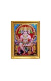 Lord Panchmukhi Hanuman ji Photo Frame - 10x14 Inches, Brown Wooden Frame for Home , Office & Temple Decoration