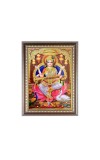 Maa Saraswati Photo Frame - 10x14 Inches, Brown Wooden Frame for Home , Office & Temple Decoration
