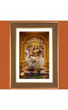 Goddess Saraswati Photo Frame 10x14 Inches-Brown Wooden Frame for Home , Office & Temple Decoration and Gifting Goddess Saraswati Photo Frame 10x14 Inches-Brown Wooden Frame for Home , Office & Temple Decoration and Gifting