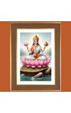 Yamuna Devi Photo Frame 10x14 Inches-Brown Wooden Frame for Home , Office & Temple Decoration and Gifting Yamuna Devi Photo Frame 10x14 Inches-Brown Wooden Frame for Home , Office & Temple Decoration and Gifting