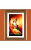 Valmiki Maharshi Photo Frame 10x14 Inches-Brown Wooden Frame for Home , Office & Temple Decoration and Gifting Valmiki Maharshi Photo Frame 10x14 Inches-Brown Wooden Frame for Home , Office & Temple Decoration and Gifting