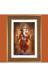 Mangal Murti Ganesha Photo Frame 10x14 Inches-Brown Wooden Frame for Home , Office & Temple Decoration and Gifting Mangal Murti Ganesha Photo Frame 10x14 Inches-Brown Wooden Frame for Home , Office & Temple Decoration and Gifting