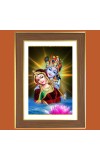 Eternal Love of Radha Krishna Photo Frame  10x14 Inches-Brown Wooden Frame for Home , Office & Temple Decoration and Gifting