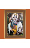 Eternal Krishna Photo Frame 10x14 Inches-Brown Wooden Frame for Home , Office & Temple Decoration and Gifting Eternal Krishna Photo Frame 10x14 Inches-Brown Wooden Frame for Home , Office & Temple Decoration and Gifting