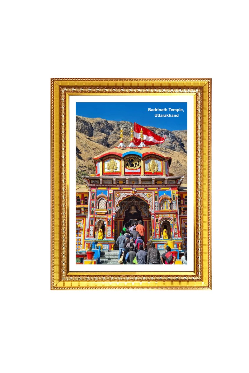 Badrinath Temple, Uttarakhand Photo Frame, {size} Inches Beautiful Framed Wall Art of Badrinath Temple, Uttarakhand Photo Frame, 10x14 Inches Beautiful Framed Wall Art of Badrinath Temple, Uttarakhand Photo Frame, {size} Inches Beautiful Framed Wall 