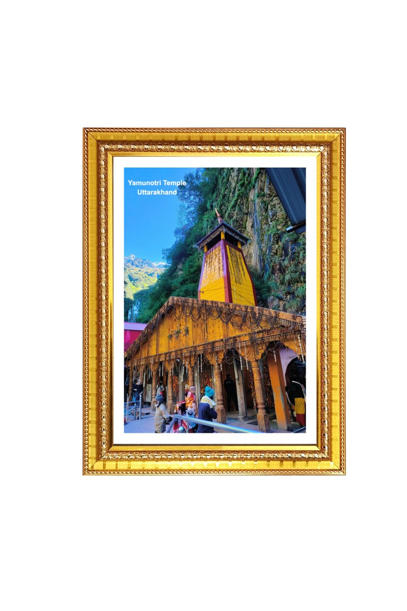 Yamunotri temple Uttarakhand India  Photo Frame, {size} Inches Beautiful Framed Wall Art of Yamunotri temple Uttarakhand India  Photo Frame, 10x14 Inches Beautiful Framed Wall Art of Yamunotri temple Uttarakhand India  Photo Frame, {size} Inches Beau
